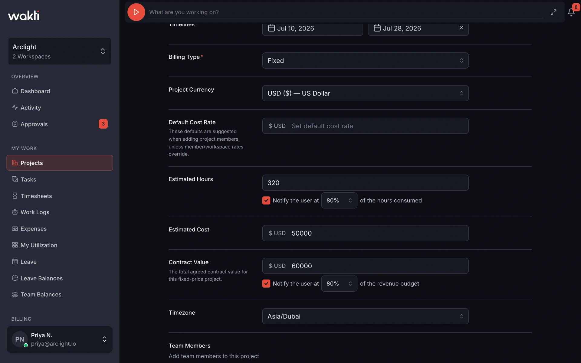 Fixed billing configuration in Wakti